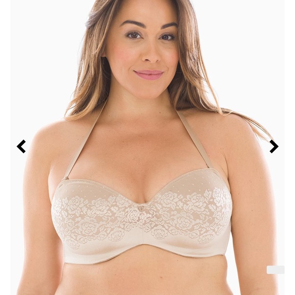 NWT Soma Stunning Support Strapless Convertible Bra Underwire 40 D Tan #0056 - Picture 10 of 13